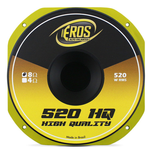 4 Woofers 10 Pol 4 Ohms E-520 Hq High Quality Eros 2080 Rms