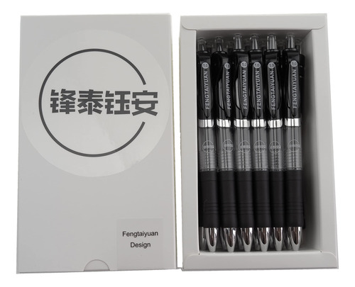 Fengtaiyuan Boligrafo Gel Retractil In Tinta Negra Punta In)