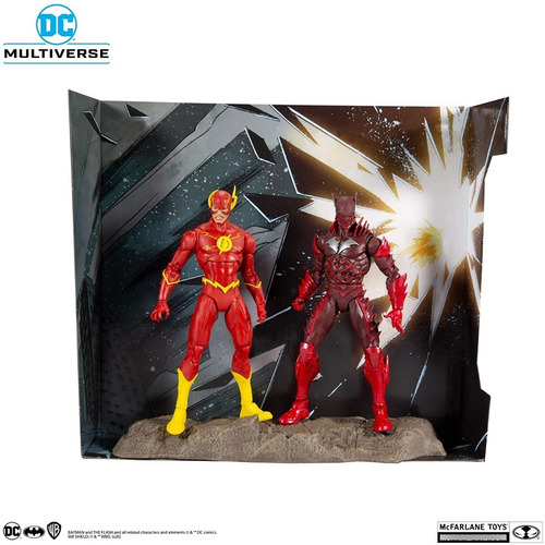 Dc Multiverse 2pk Figuras Flash Y Batman Earth 52 Mcfarlane (Usado)