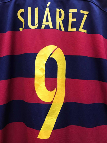 Camiseta Barcelona 2015/16  Luis Suarez  L 100% Original