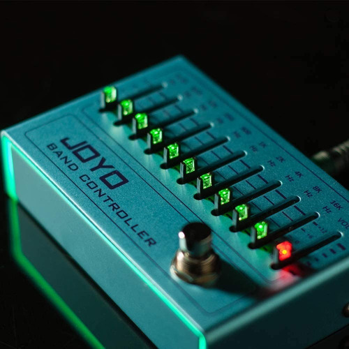 Joyo R12 Pedal Ecualizador De Guitarra De 10 Bandas Color Azul