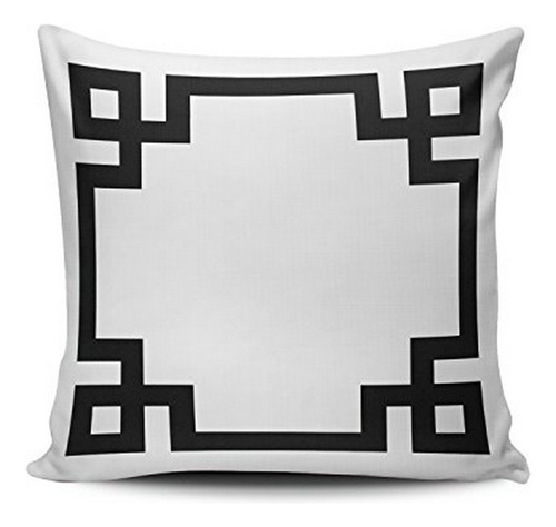 Venta Encargo Manera Decoración Almohada Blanco Y Negro Grie