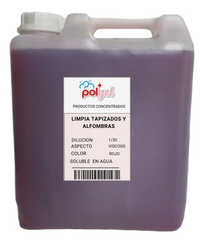 Limpia Tapizados Y Alfombras Concentrado (1+30) X5l