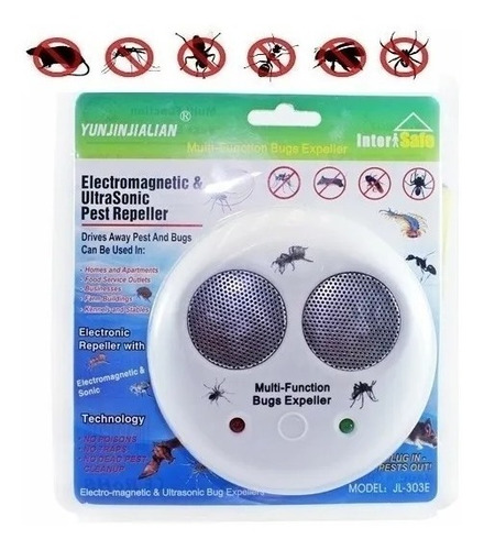 Imagen 3 de 3 de Repelente Ultrasonico Ratones E Insectos