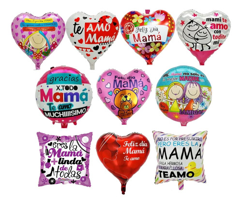 Kit 20 Globos 10 De Mayo Deliz Dia Mama Madre