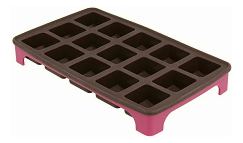 Metaltex 222212 Molde Silicón Para Chocolates, 15 Cubos