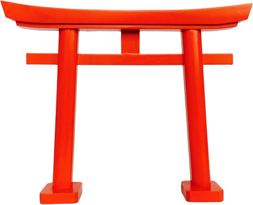 Shinto Shrine Kamidana Small Red Torii Gate Straight Le...