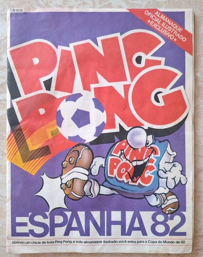Álbum Copa Espanha 82 Ping Pong - Histórico (Usado)