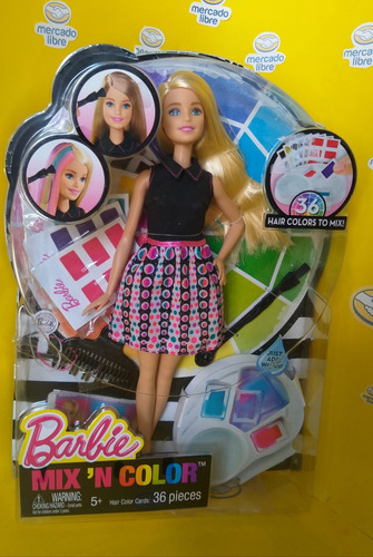 Barbie Mix 'n Color,estudio De Colores, 36 Pz Para Decorar (Usado)