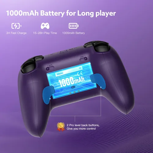 Joystick Inalámbrico 8bitdo Ultimate 2 Morado Tmr Pc Android
