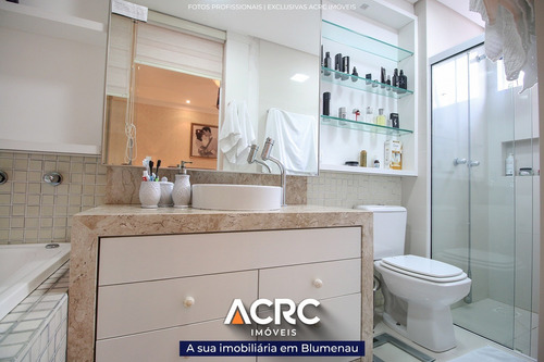 Imagem 11 de 24 de Acrc Imóveis - Apartamento Semimobiliado Com Piscina E Academia Para Venda No Bairro Centro - Ap04305 - 69334994