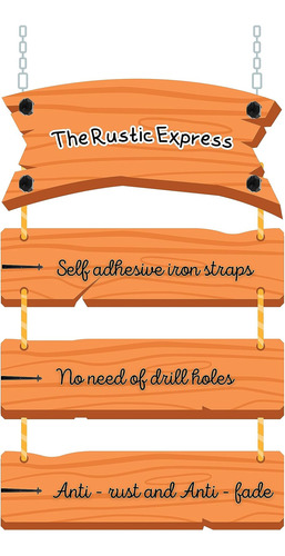 The Rustic Express - Dome Top Round, Autoadhesivo Kit De Cla