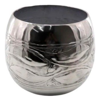 Imagem 2 de 3 de Vaso Ou Centro De Mesa Em Alumínio
