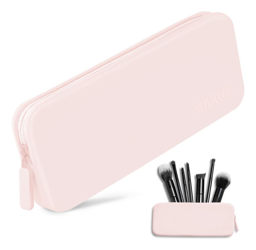 Bolsas De Maquillaje De Silicona, Rosa (pink Sand), Viajes