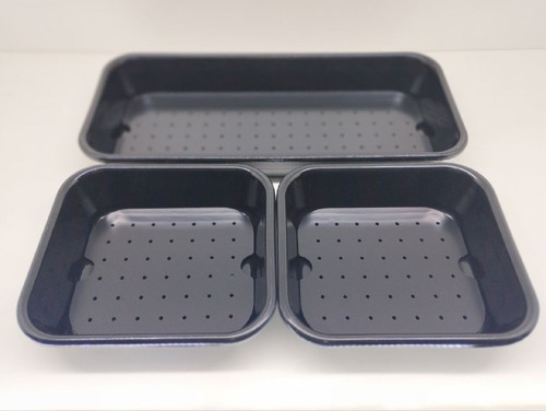 3 Conjunto Bandeja Para Carnes E Embutidos 64x29x7 / 32x29x7