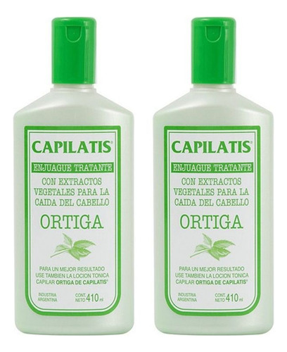 Acondicionador Capilatis Ortiga Tratante Enjuague en botella de 410mL de 410g por 2 packs de 410mL