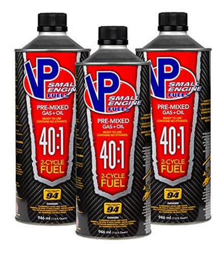 Gasolina Pre-mezclada 40:1 Vp Racing Fuels, 3 Pack