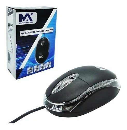 Mouse Para Computador - Maxmídia Mou-200 Cor Preto