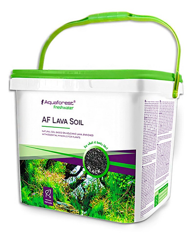 Aquaforest Af Lava Soil Black Substrato Fértil - 5,0 L Balde