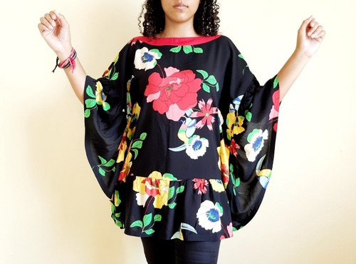 Imagem 3 de 8 de Blusa Túnica Feminina Tecido Catiane