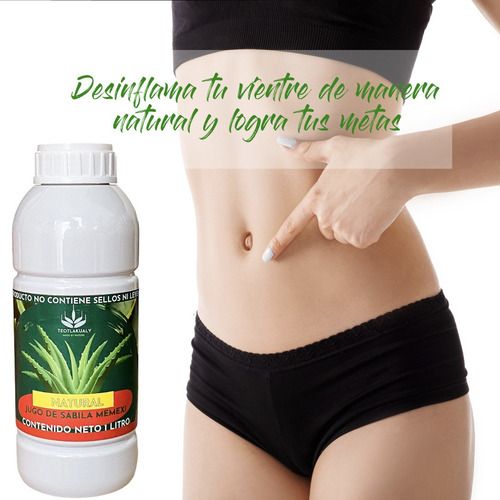 Imagen 4 de 10 de Jugo Concentrado Sábila Sabor Limón 100% Natural 1 L Aloe