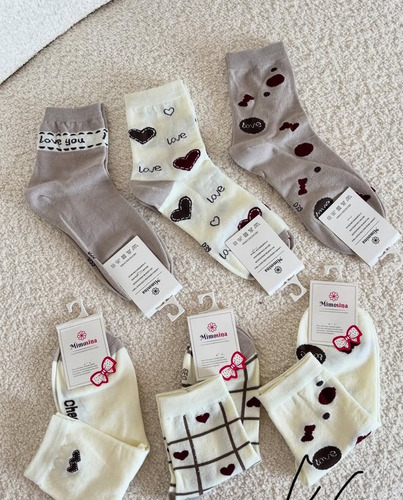 Pack X12 Sorpresa De Medias 3/4 Con Lindos Diseños De Mujer Surtido Surtido 35-40