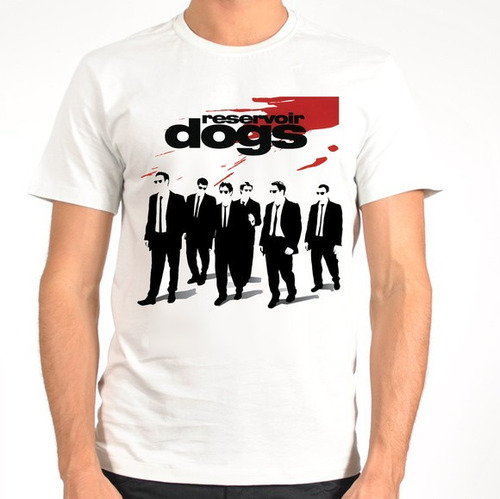 Camiseta - Cães De Aluguel - Preto E Vermelho - Tarantino