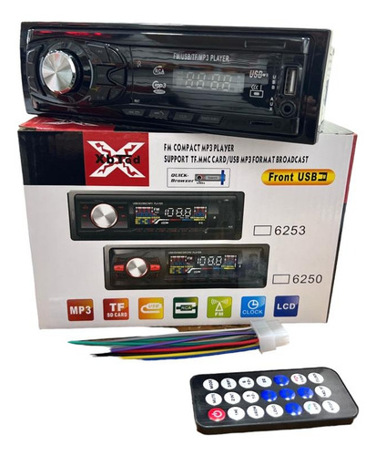 Imagen 5 de 10 de Autoestereo Bluetooth Mp3 Usb Sd Fm Lcd Control Remoto