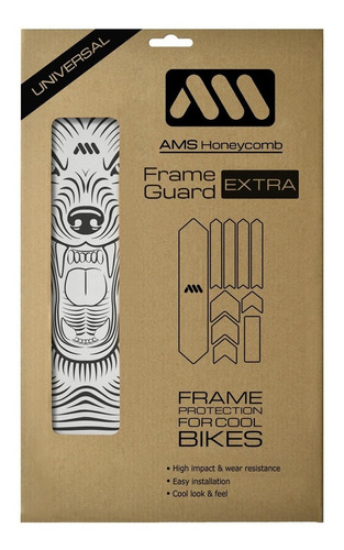Sticker Protector Cuadro Bici Ams Extra Honey Clear/ Wolf 