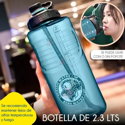 Botella Agua Deportiva Fitness De Sport Gym Uso Rudo 2.3 L