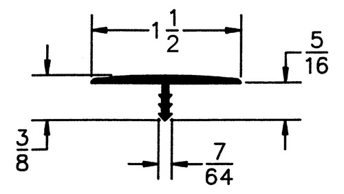 Blanco 1.5 X 250' T Tee Molding Para Hobbyist Y Arcade