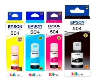 Tinta Epson T504 Para Impresoras L4150 - L4160 - L6161