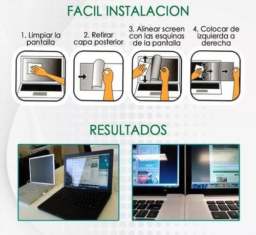 Imagen 3 de 8 de Protector Pantalla Portátil Monitor 14-16 Mate-antirreflejo