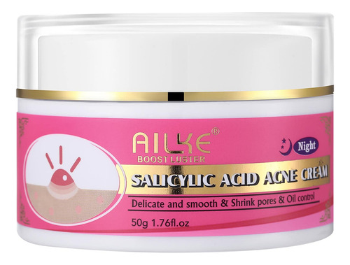 Crema Eliminadora De Manchas De Acne De Acido Salicilico, De