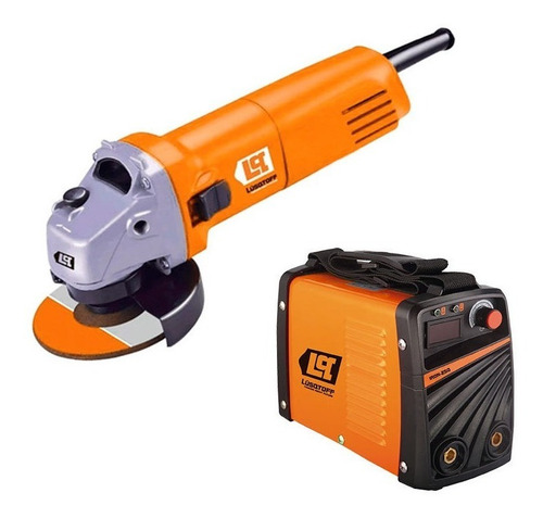 Imagen 1 de 3 de Soldadora Inverter Iron250 + Amoladora Angular 680w Lusqtoff