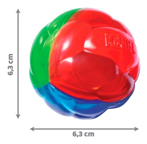Imagen 2 de 7 de Kong Twistz Ball Juguete Pelota Perros Medium-