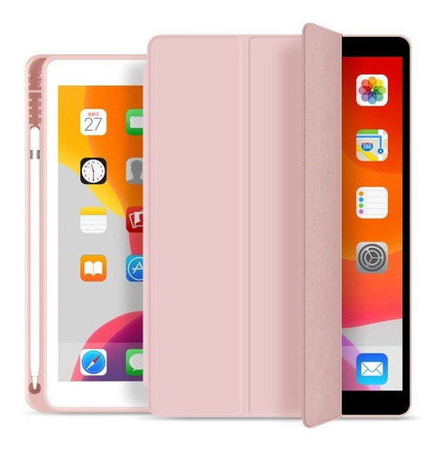 Capa iPad 7/8a Ger. 10.2 Wb Slim C/ Comp. P/pencil Ouro Rosa