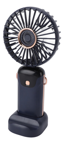 Ventilador Portátil Recargable Con Base De Mano Usb 5 Veloci