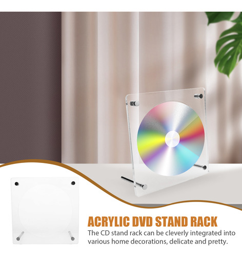 Soporte Acrílico Para Dvd, Soporte Para Cd Acrílico, Pantall