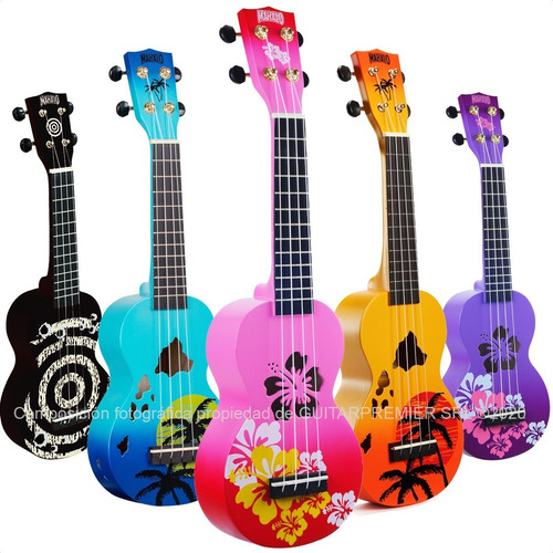 Imagen 9 de 10 de Ukelele Electroacustico Soprano Diseño Mahalo + Funda + Pua
