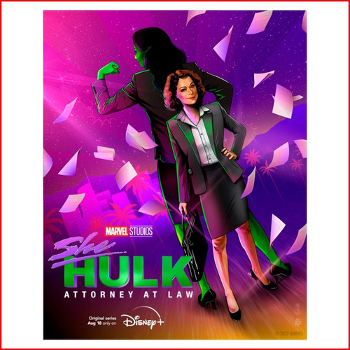 Poster Serie Marvel She-hulk Disney+ #16 - 48x60cm