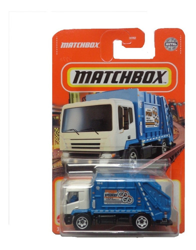Matchbox Garbage King 2022 Azul Pnw Camion