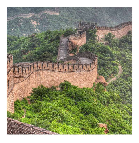 Vinilo 30x30cm Muralla China Oriental Gran Imperio