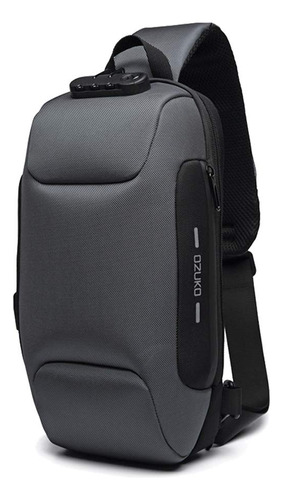 Mochila Casual Antirobo Con Cierre Por Numeros - Dark Gray