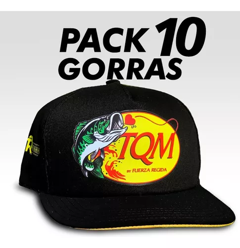 Pack 10 Gorras Tqm Fuerza Regida Pescado Bass Pro