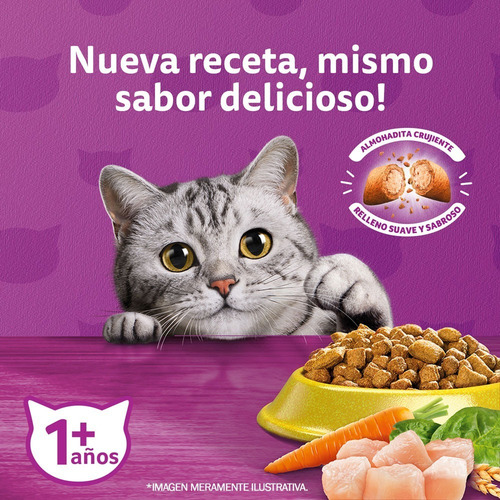 Alimento Whiskas 1+ Whiskas Gatos para gato adulto sabor pollo en bolsa de 10 kg