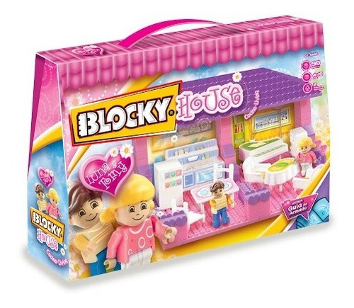 Blocky House Living Cocina 90 Piezas Para Armar Bloques