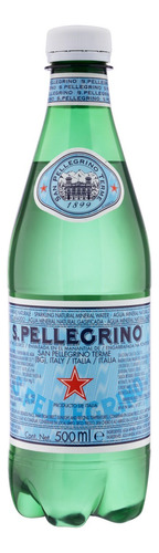 Água mineral S. Pellegrino Gasificada  com gás   garrafa  500 mL  