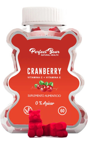 Cranberry Arándanos Rojos Vitamina C, E Gomitas 1 Mes