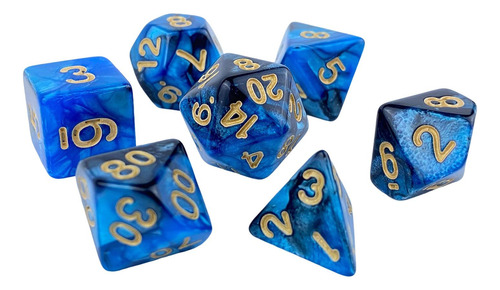 Juego De Mesa Familiar D10 D20 De Dados Acrílicos Novedosos